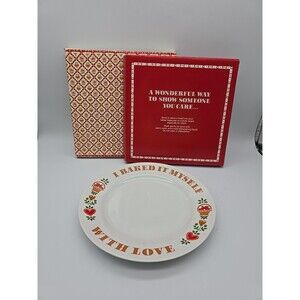 Avon Baked With Love Porcelain Plate Vintage Japan 1982